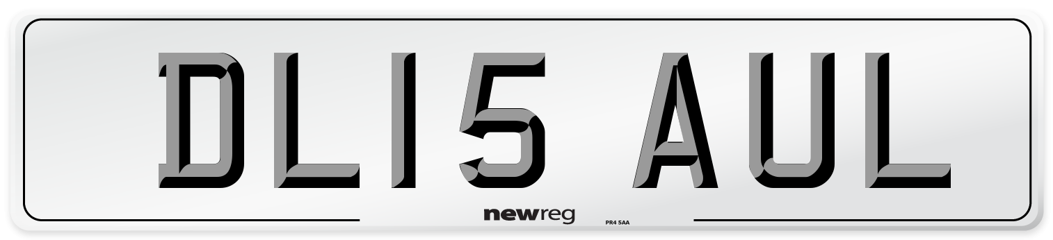 DL15 AUL Number Plate from New Reg
